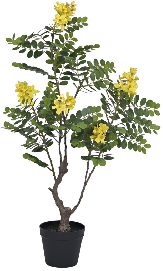 90cm Yellow Touch Me Not Leaves Plant In Pot