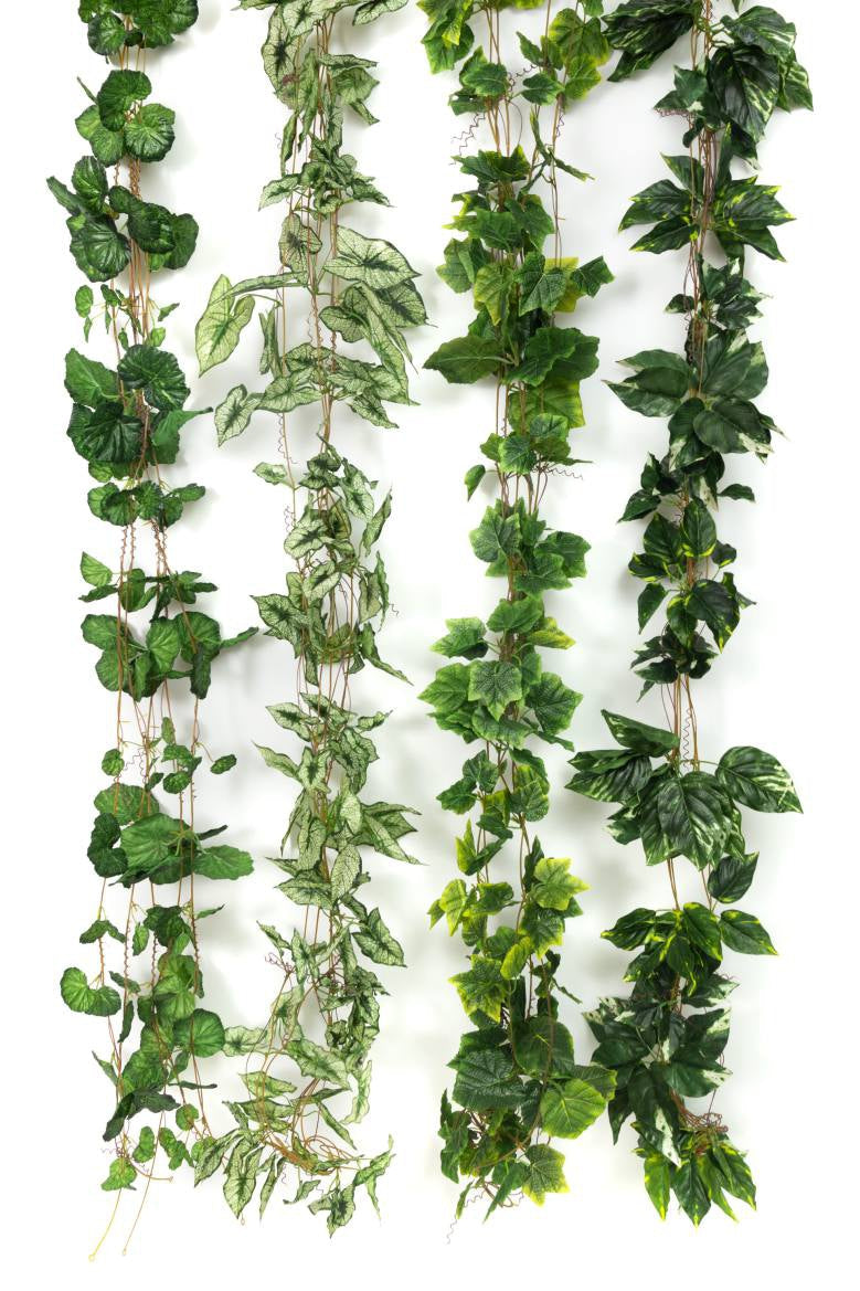 Big Spiral Leaves Garland (4 Designs) – 9ft