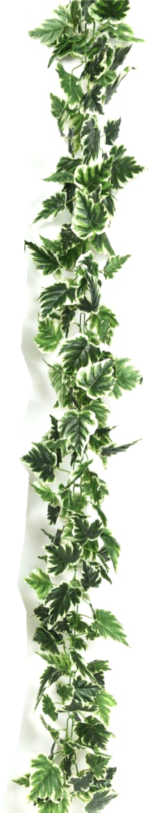 Big White Ivy Leaves Garland – 9ft