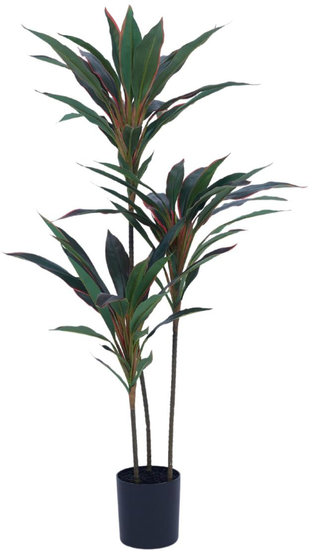 95cm 3 Head Red Green Dracenna Leaves Plant In Pot