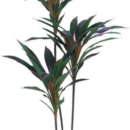 95cm 3 Head Red Green Dracenna Leaves Plant In Pot