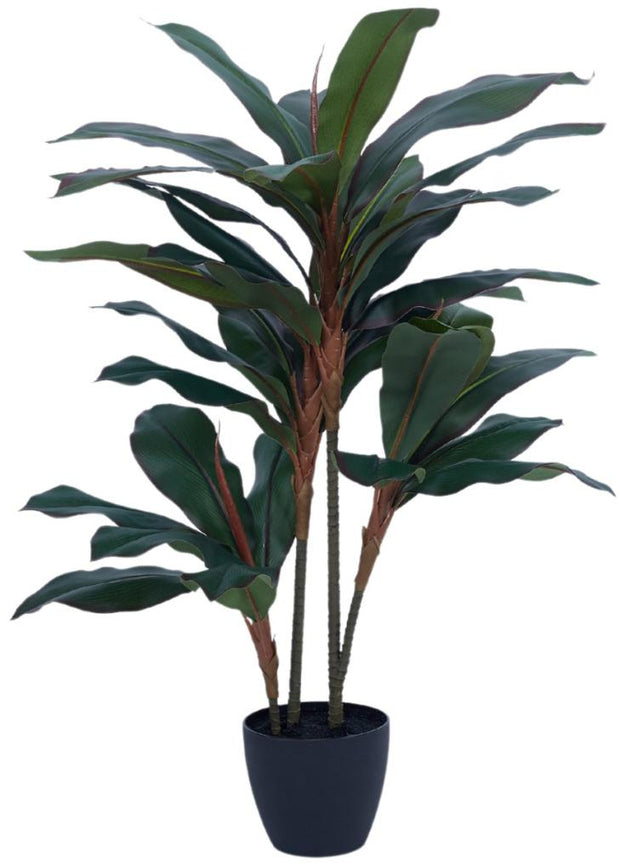 90cm 4 Head Fat Red Green Dracenna Leaves Plant In Pot