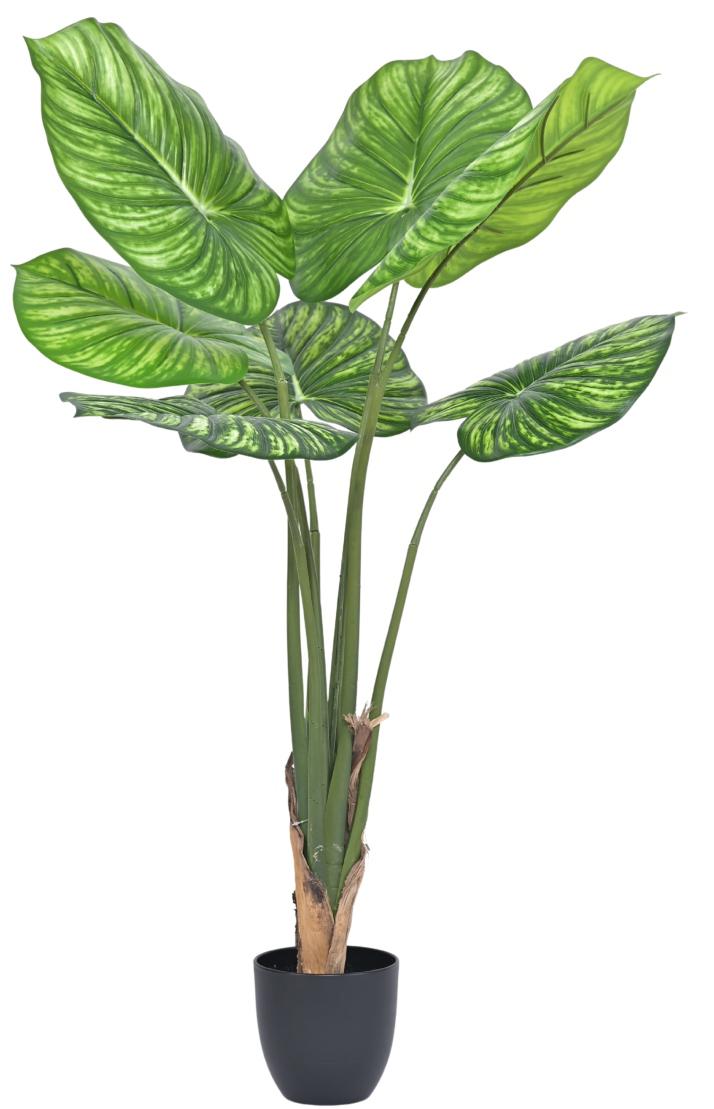 125cm 7 Natural Touch Big Leaves Plant In Pot