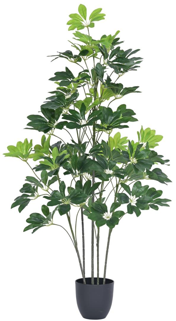 125cm 5 Head Schefflera Leaf Plant In Pot